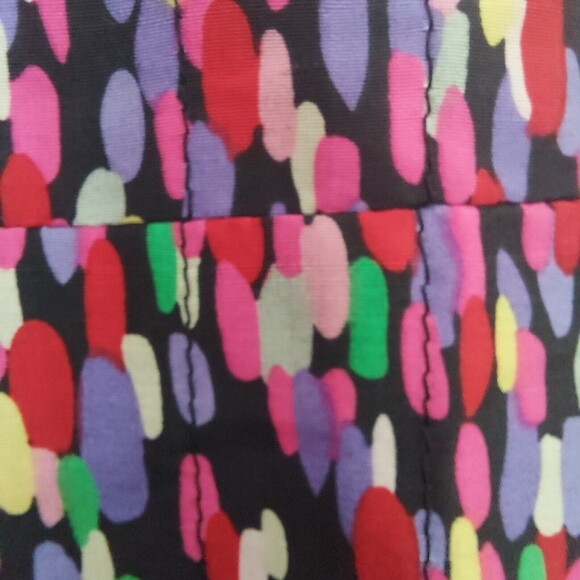 Silkland Long Coat Size 10 Lightweight Trench Lined Silk Midi Colorful Fun - Picture 6 of 7